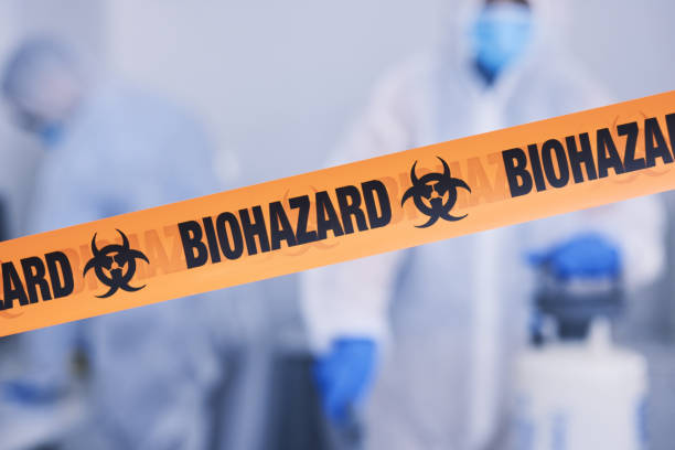 Professional Biohazard Cleanup technician working in Union Bridge, MD